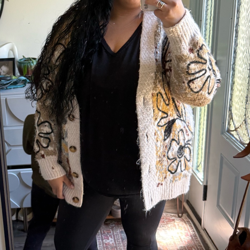 Free people Alexis floral sweater - Picture 3 of 4